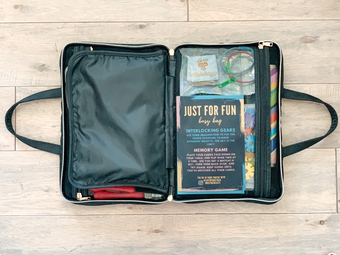 How We Pack and Store Our Busy Bags