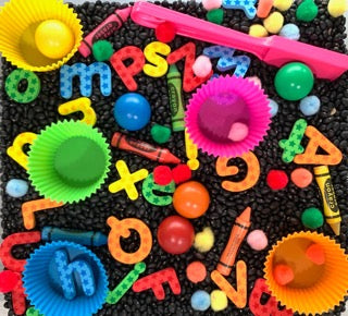 Back to School Sensory Bin