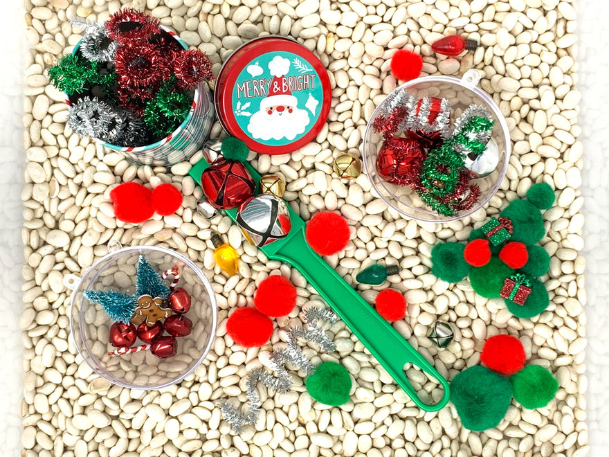 Magnetic Christmas Sensory Bin