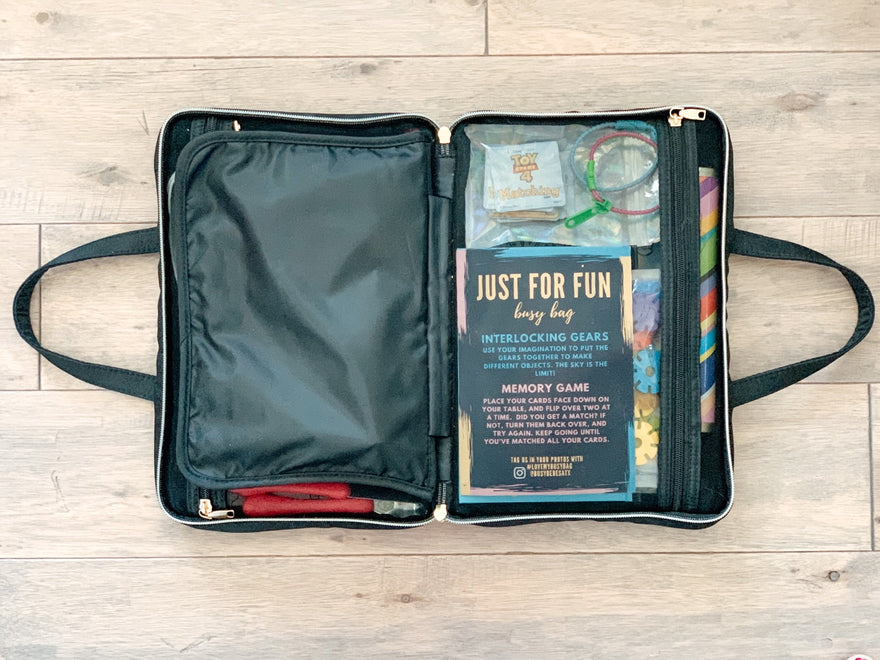 How We Pack and Store Our Busy Bags