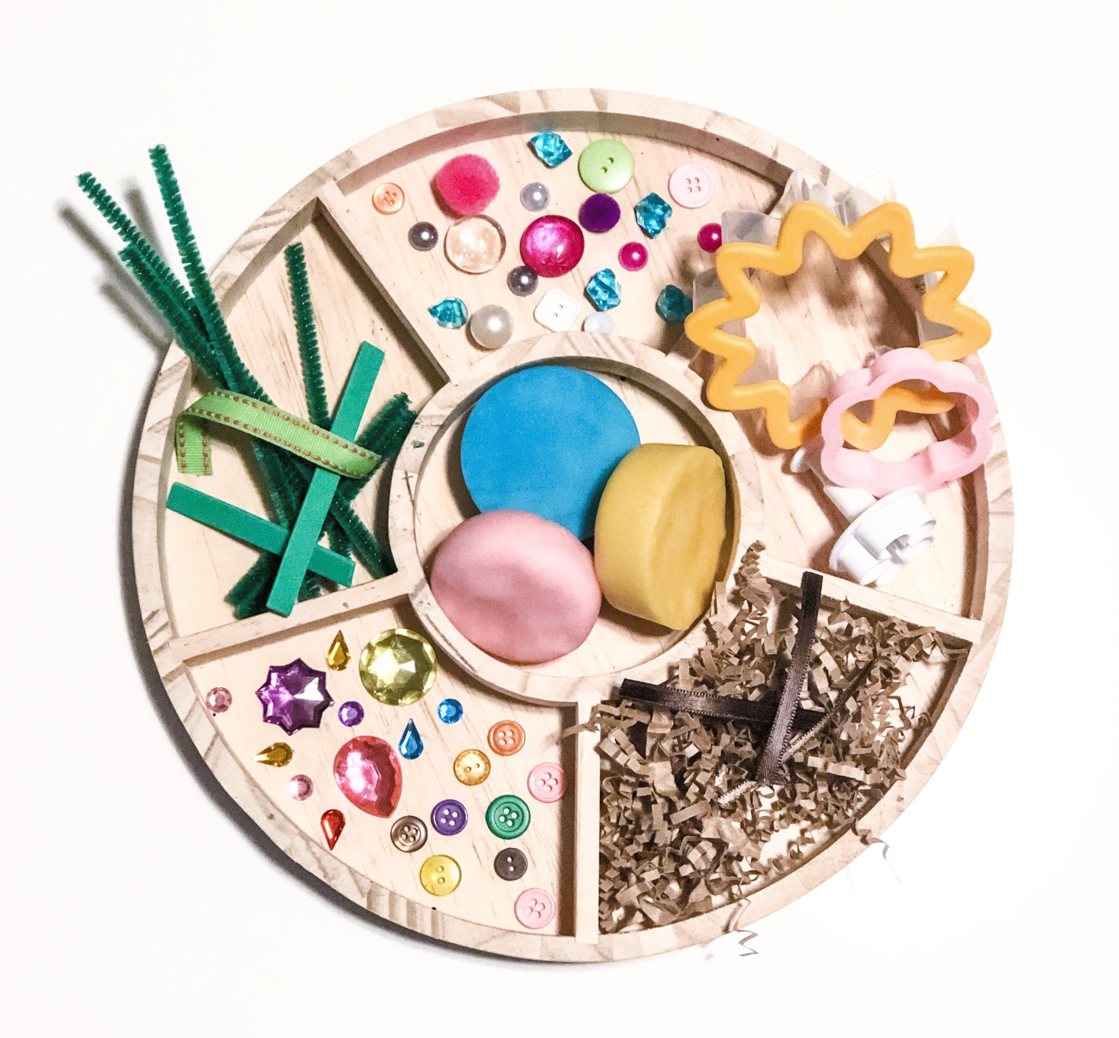 Invitation to Create: A Play Dough Garden
