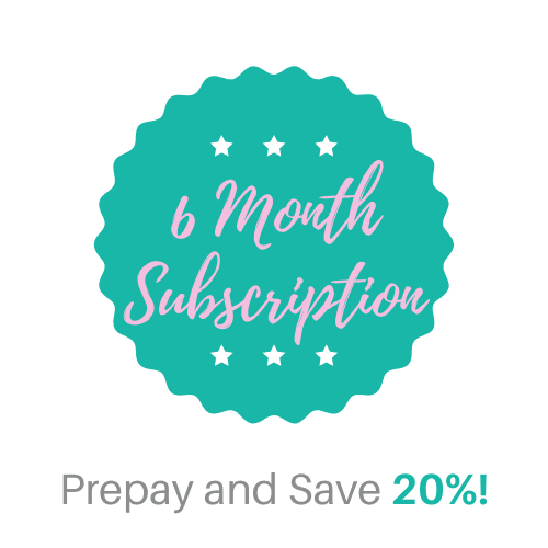 Monthly Subscription - 6 Month Prepaid